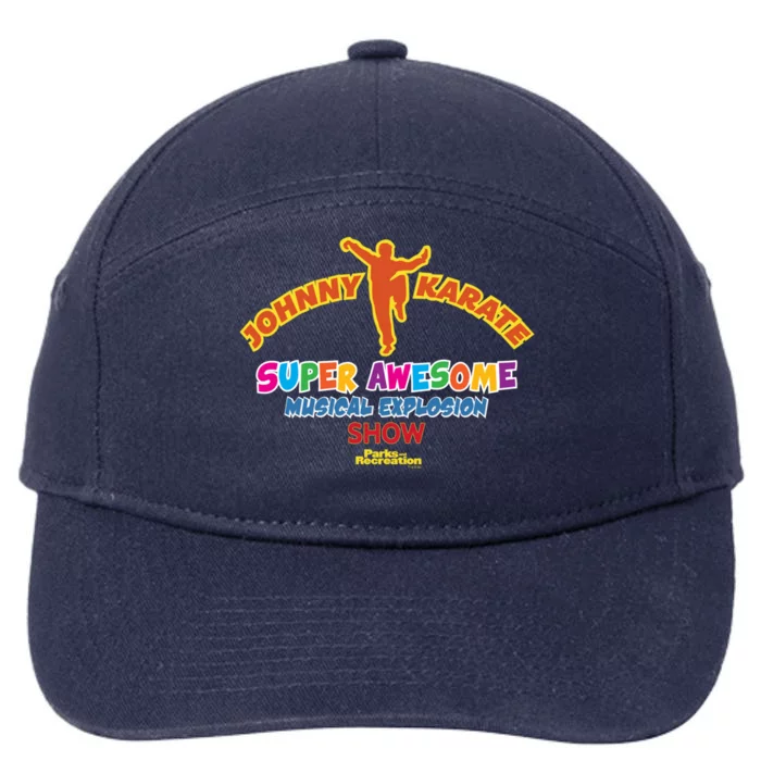 Parks And Rec Johnny Karate Musical Explosion Show Funny Gift 7-Panel Snapback Hat