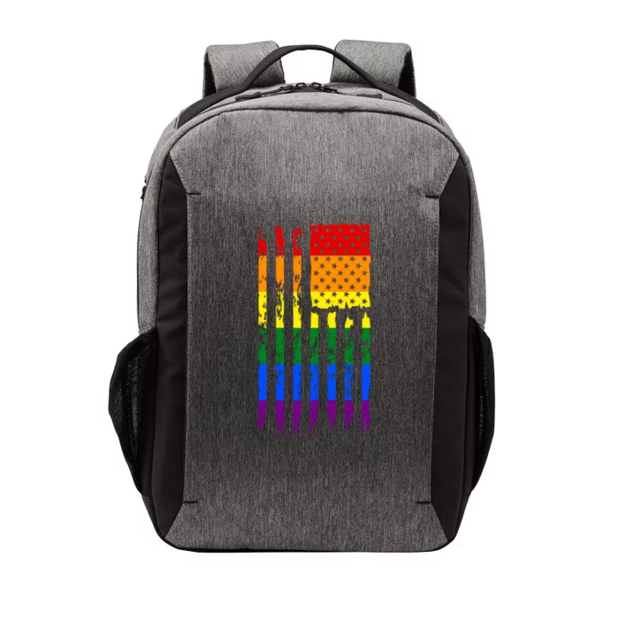 Pride American Rainbow Flag Vector Backpack