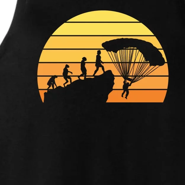 Parachuting Evolution Ladies Tri-Blend Wicking Tank