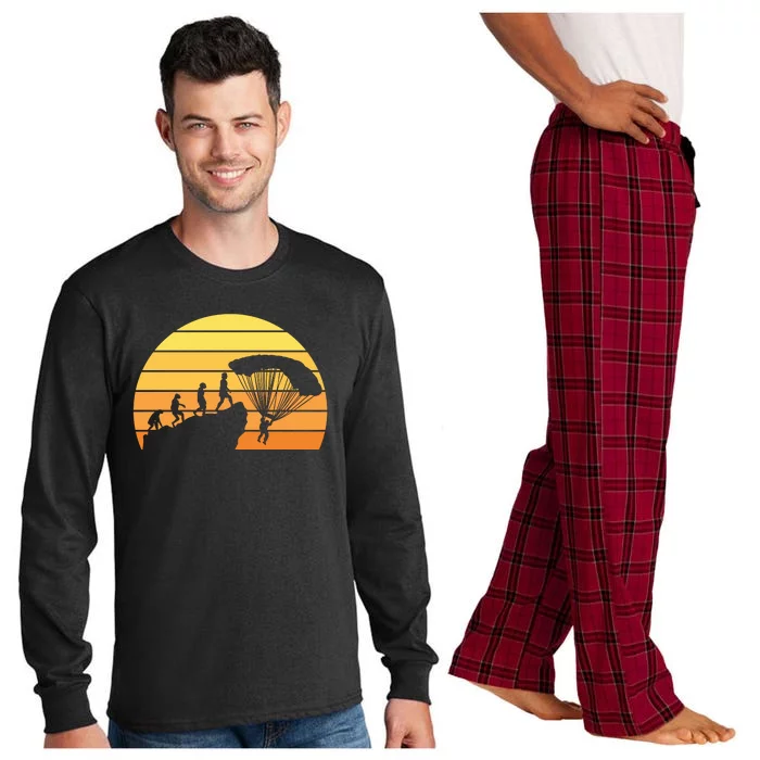 Parachuting Evolution Long Sleeve Pajama Set