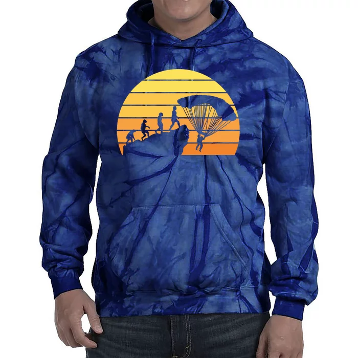 Parachuting Evolution Tie Dye Hoodie