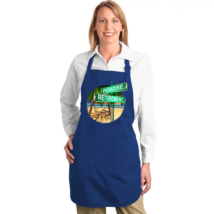 Paradise Dr Retirement Ln Full-Length Apron With Pocket