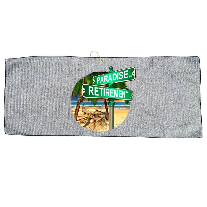 Paradise Dr Retirement Ln Large Microfiber Waffle Golf Towel