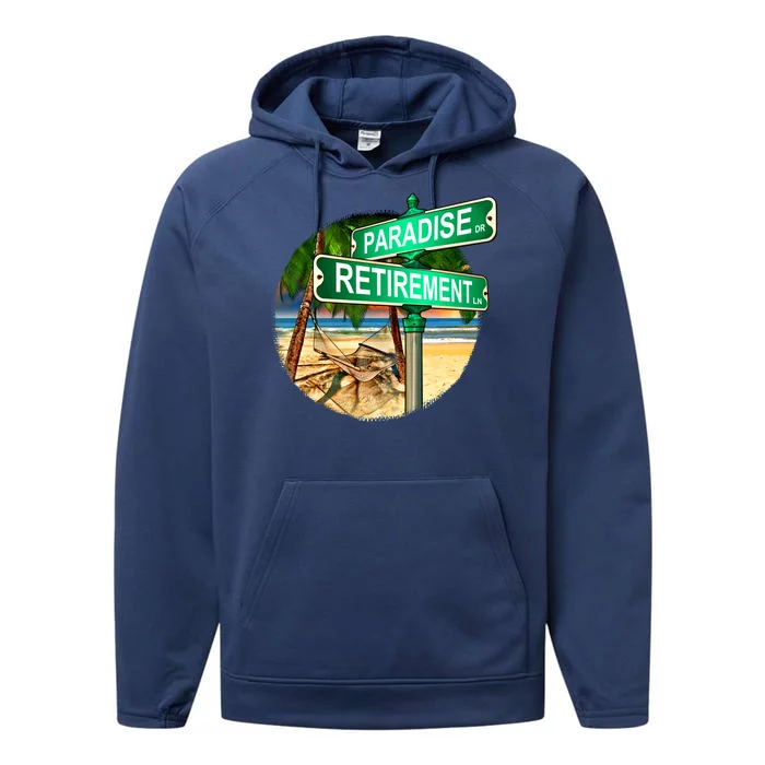 Paradise Dr Retirement Ln Performance Fleece Hoodie