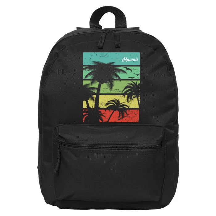 Paradise In Hawaii 16 in Basic Backpack