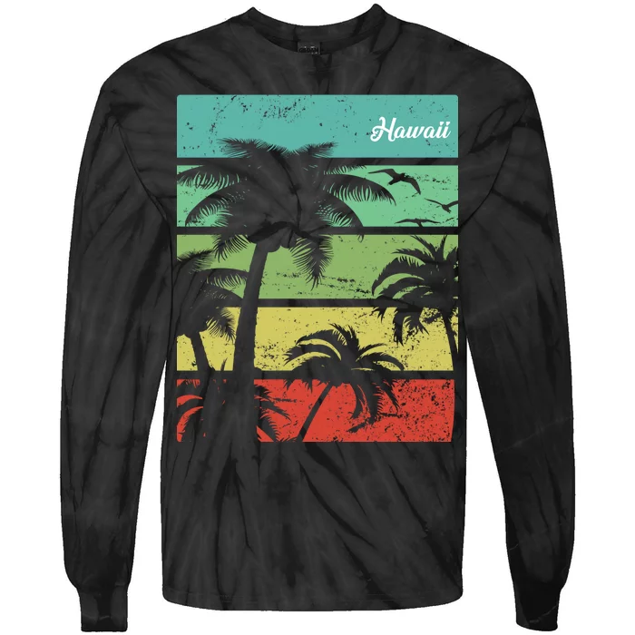 Paradise In Hawaii Tie-Dye Long Sleeve Shirt