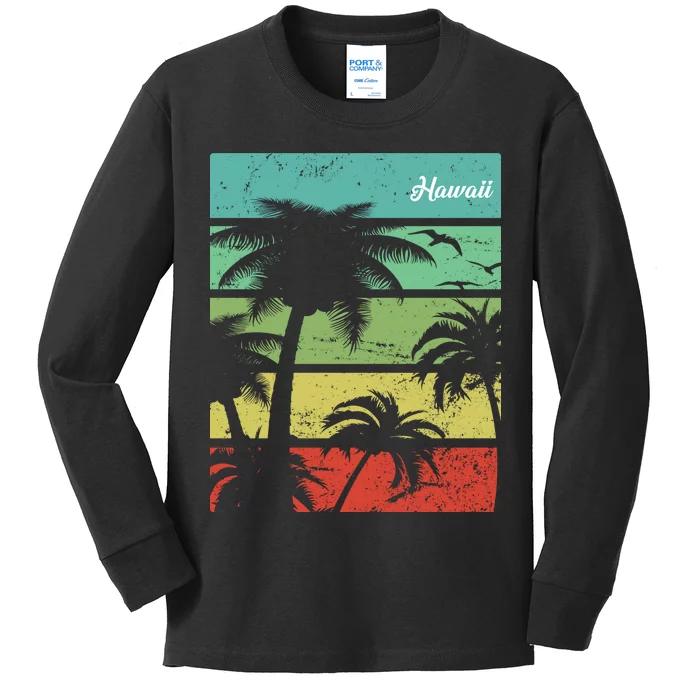 Paradise In Hawaii Kids Long Sleeve Shirt