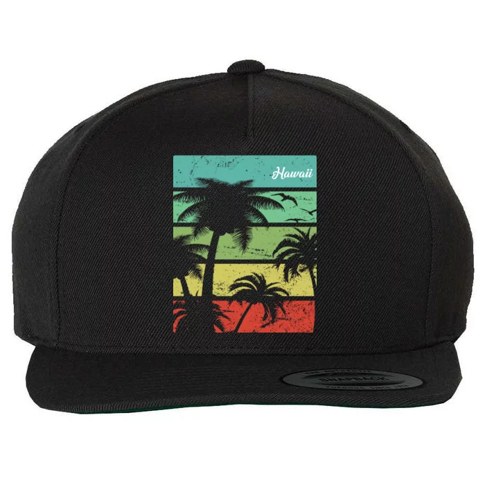 Paradise In Hawaii Wool Snapback Cap