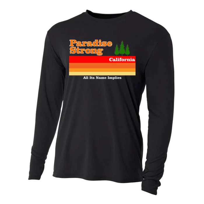 Paradise Strong Camp Fire California Cooling Performance Long Sleeve Crew