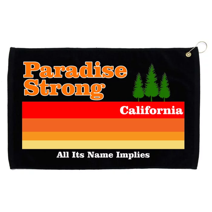 Paradise Strong Camp Fire California Grommeted Golf Towel