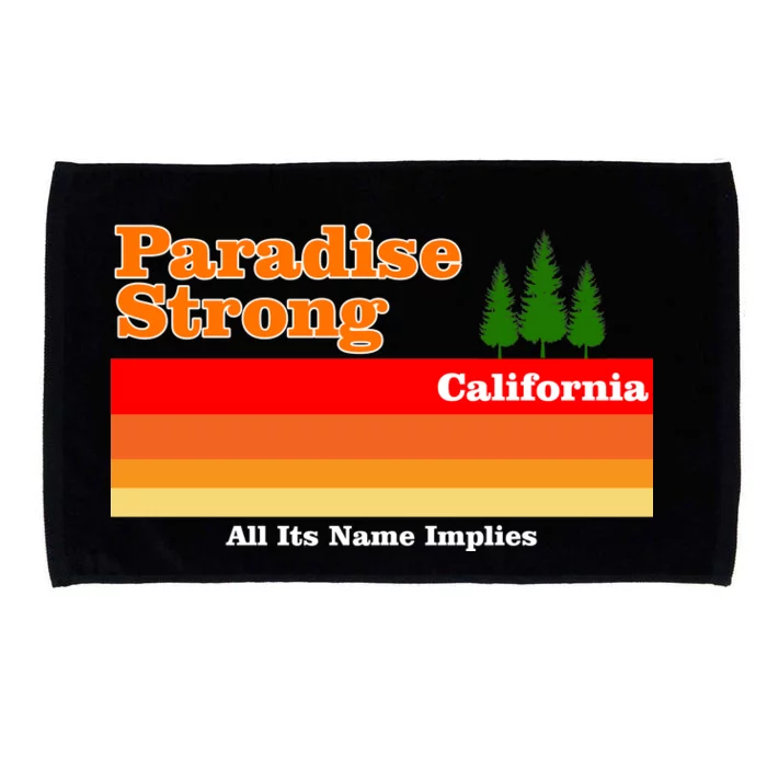 Paradise Strong Camp Fire California Microfiber Hand Towel