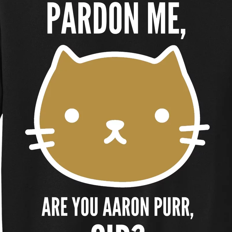 Pardon Me Are You Aaron Purr, Sir? Tall Sweatshirt