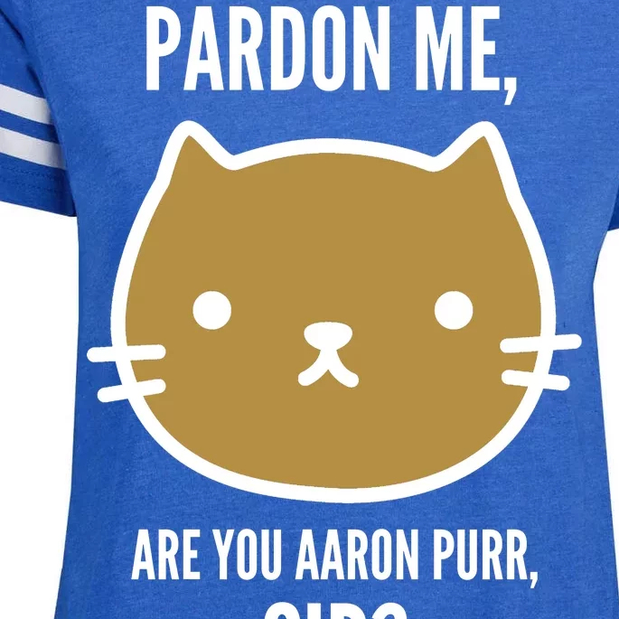 Pardon Me Are You Aaron Purr, Sir? Enza Ladies Jersey Football T-Shirt