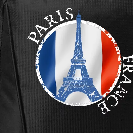 Paris France Peace Eiffel Tower Flag City Backpack