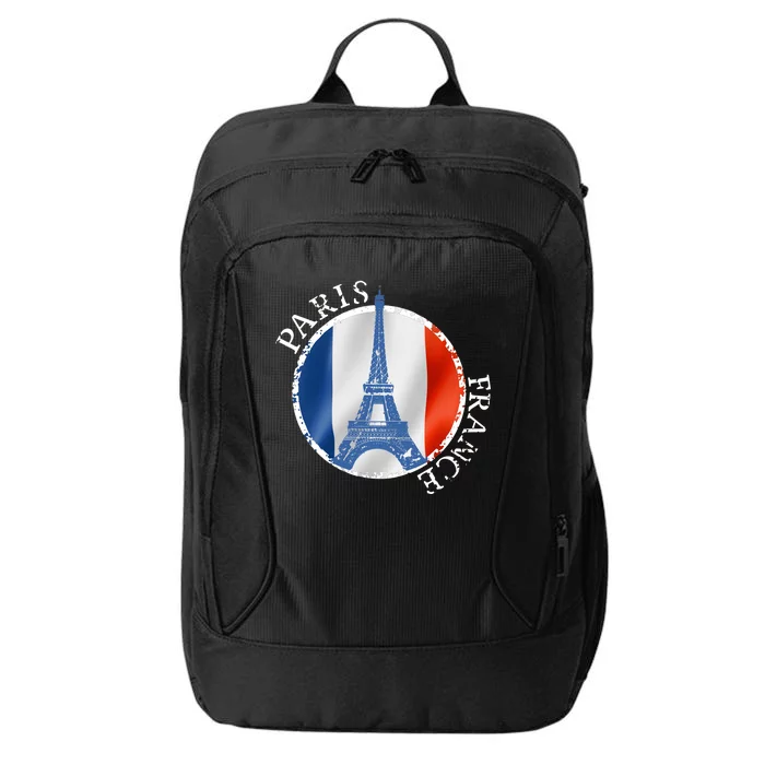 Paris France Peace Eiffel Tower Flag City Backpack