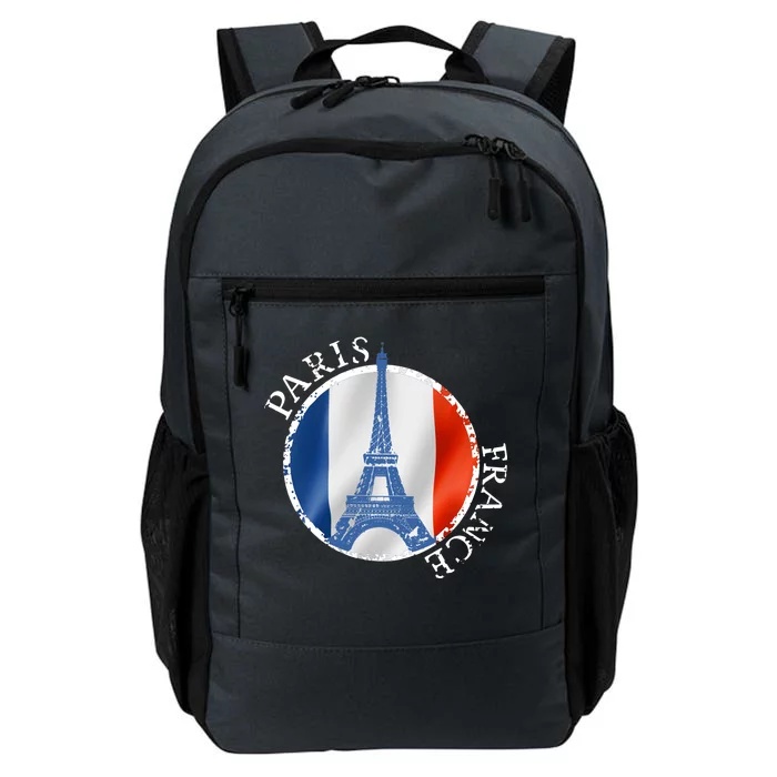 Paris France Peace Eiffel Tower Flag Daily Commute Backpack