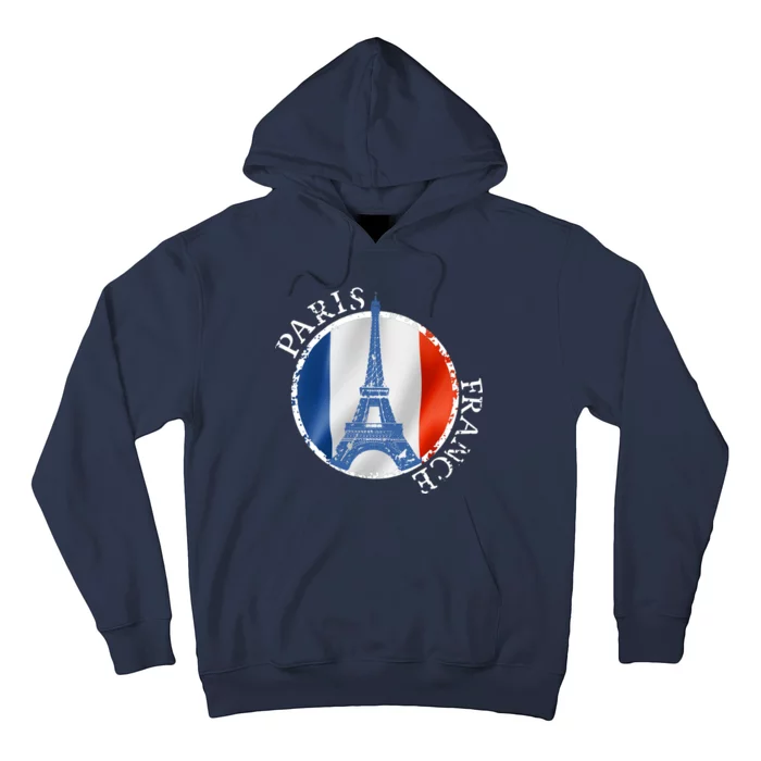 Paris France Peace Eiffel Tower Flag Hoodie