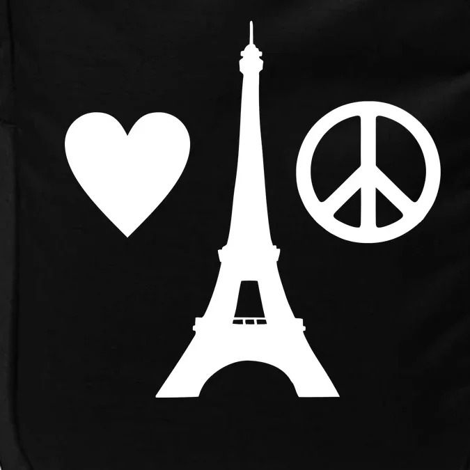 Paris Peace Sign Eiffel Tower Impact Tech Backpack