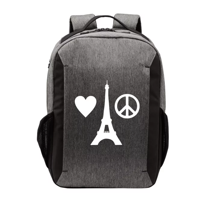 Paris Peace Sign Eiffel Tower Vector Backpack