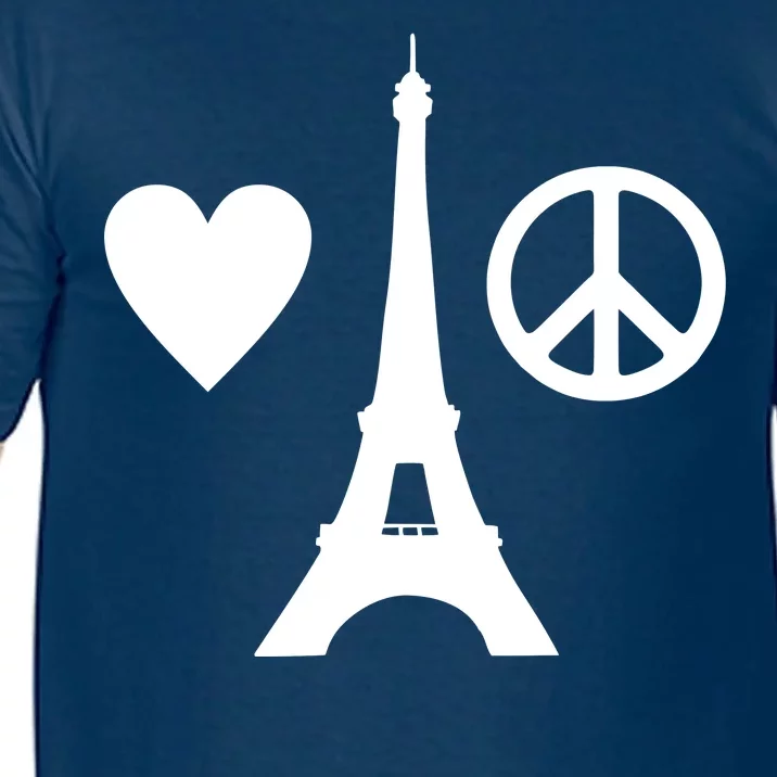 Paris Peace Sign Eiffel Tower Comfort Colors T-Shirt