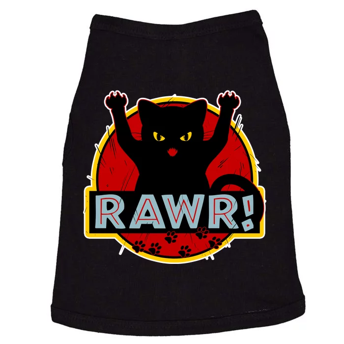 Parody Cat Rawr Logo Doggie Tank