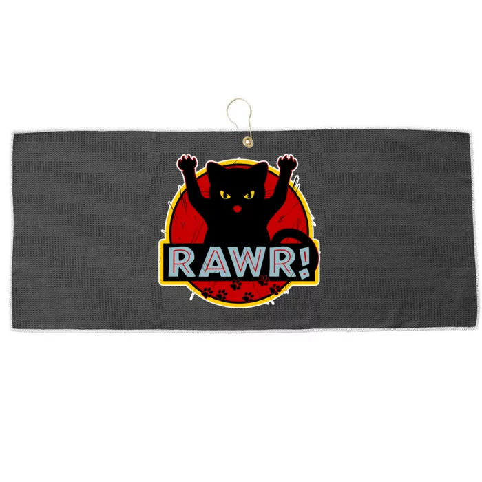 Parody Cat Rawr Logo Large Microfiber Waffle Golf Towel