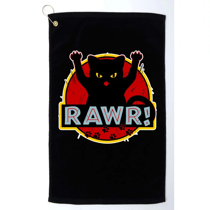 Parody Cat Rawr Logo Platinum Collection Golf Towel