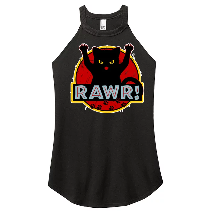 Parody Cat Rawr Logo Women’s Perfect Tri Rocker Tank