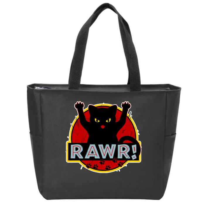 Parody Cat Rawr Logo Zip Tote Bag