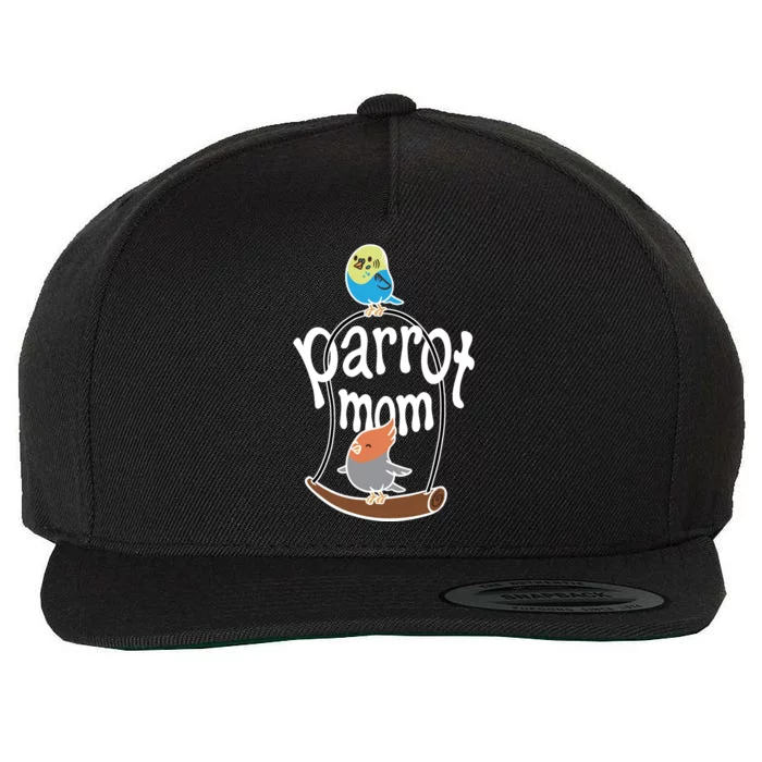 Parrot Mom Wool Snapback Cap