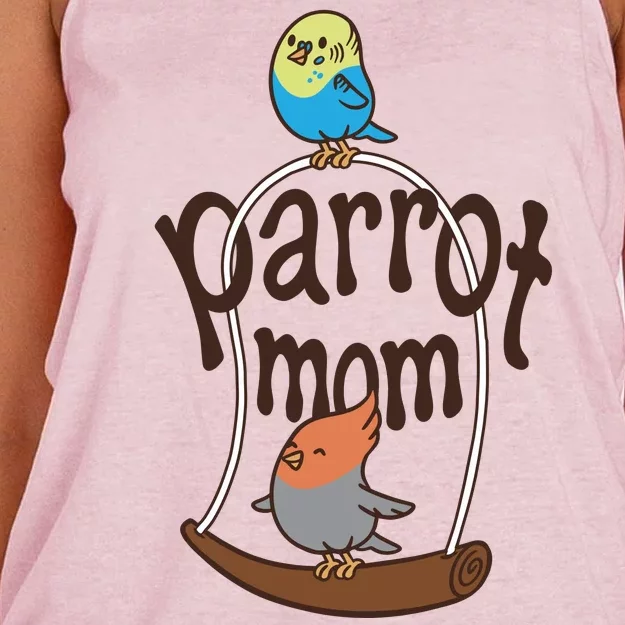 Parrot Mom Women's Knotted Racerback Tank