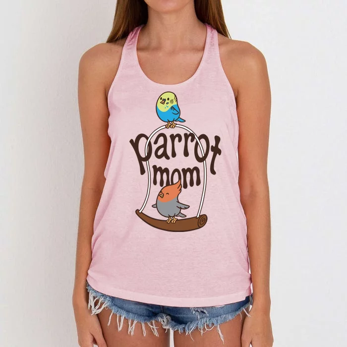 Parrot Mom Women's Knotted Racerback Tank