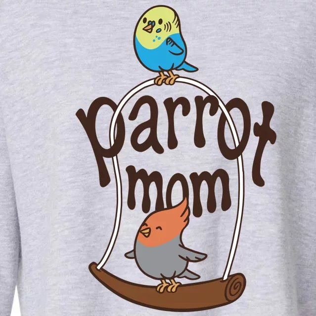 Parrot Mom Cropped Pullover Crew