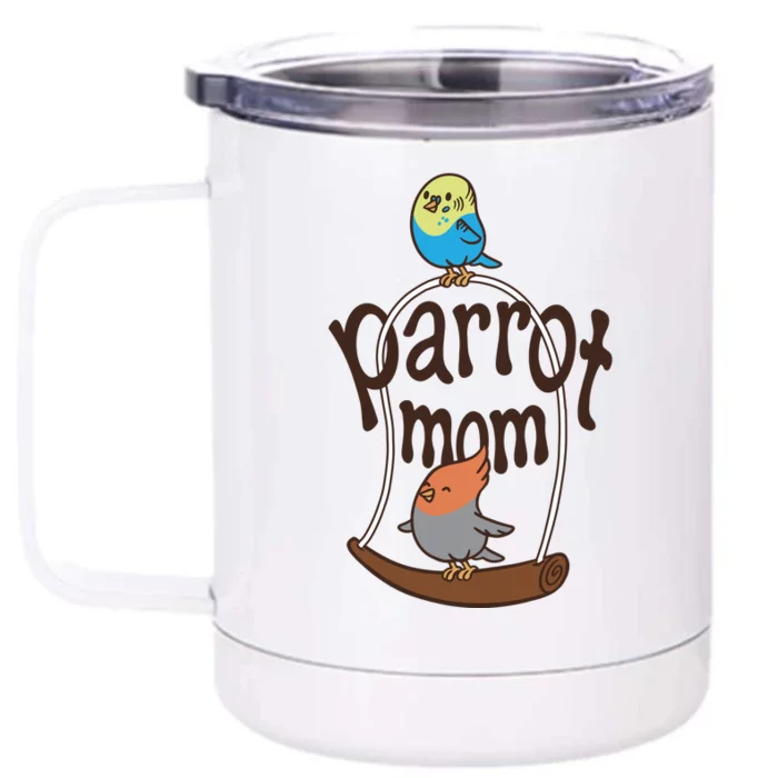 Parrot Mom Front & Back 12oz Stainless Steel Tumbler Cup