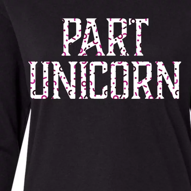 Part Unicorn Womens Cotton Relaxed Long Sleeve T-Shirt