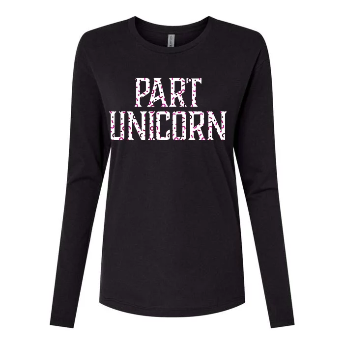 Part Unicorn Womens Cotton Relaxed Long Sleeve T-Shirt