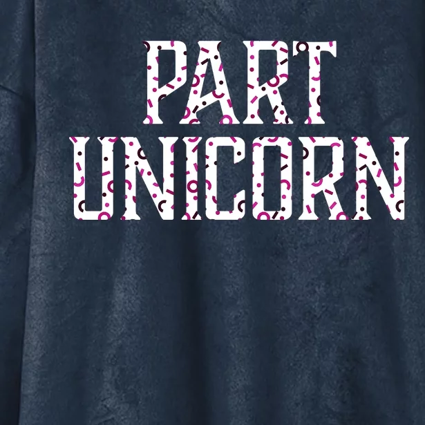 Part Unicorn Hooded Wearable Blanket