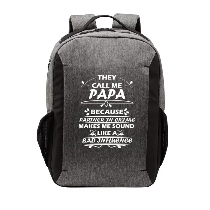 Partner And Crime Papa Vector Backpack