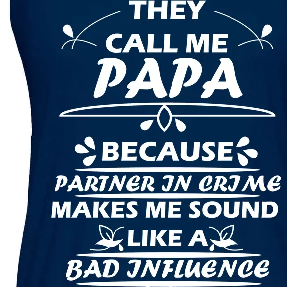 Partner And Crime Papa Ladies Essential Flowy Tank