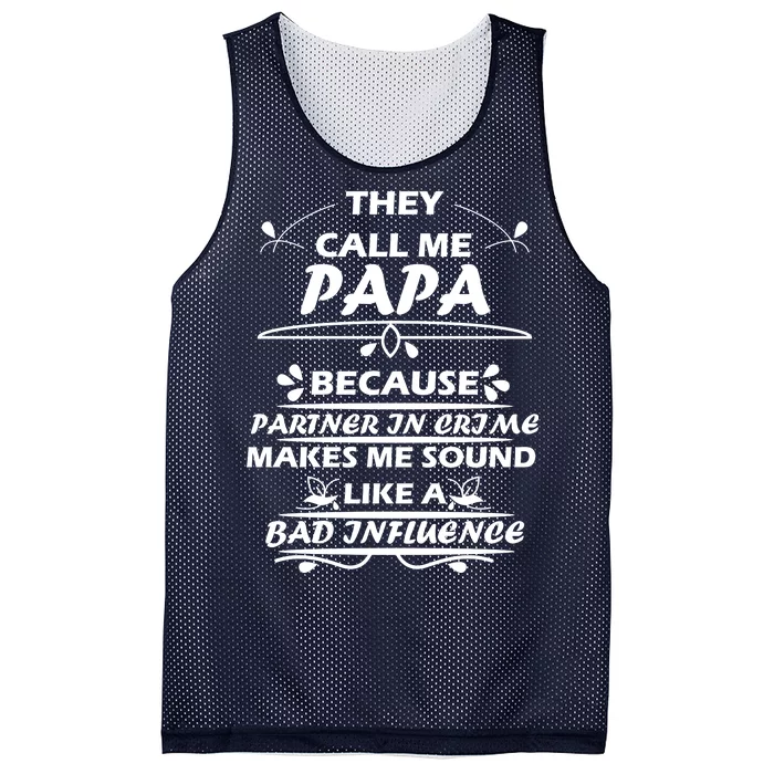 Partner And Crime Papa Mesh Reversible Basketball Jersey Tank