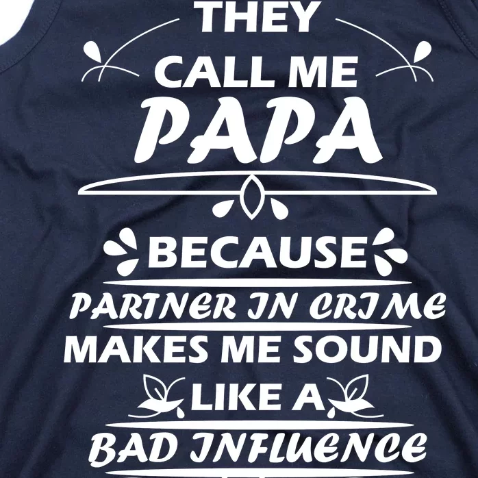 Partner And Crime Papa Tank Top