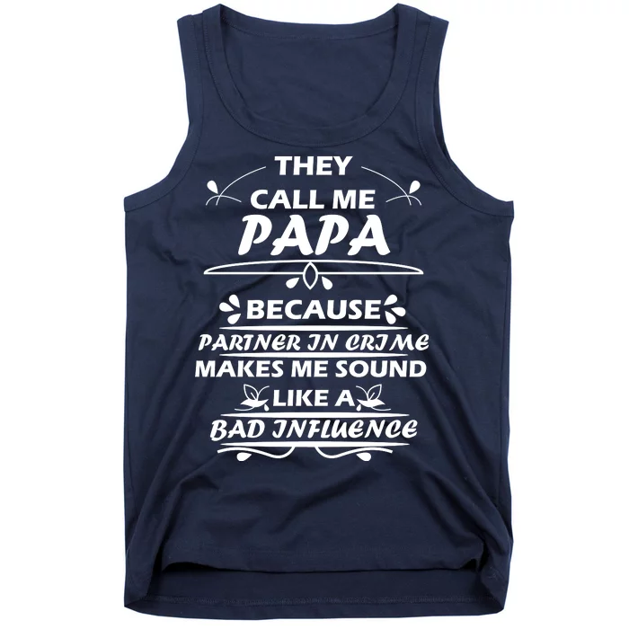 Partner And Crime Papa Tank Top