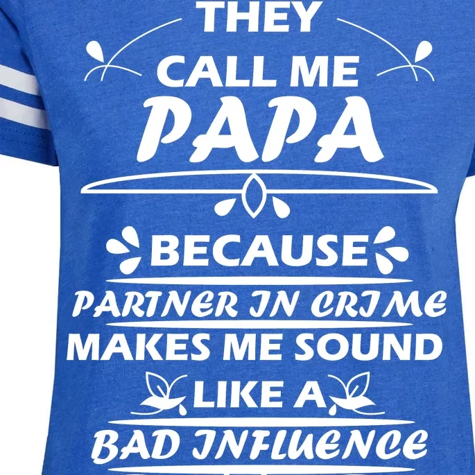 Partner And Crime Papa Enza Ladies Jersey Football T-Shirt