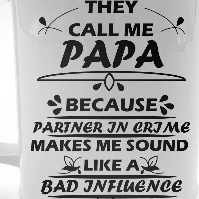 Partner And Crime Papa Front & Back Beer Stein