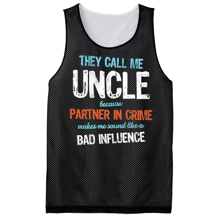 Partner In Crime Uncle Mesh Reversible Basketball Jersey Tank