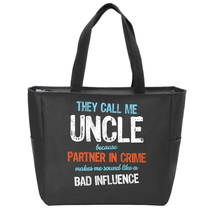 Partner In Crime Uncle Zip Tote Bag