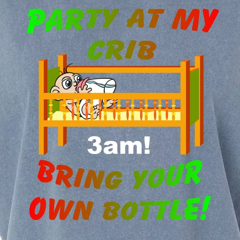 Party At My Crib Bring Your Own Bottle Garment-Dyed Women's Muscle Tee