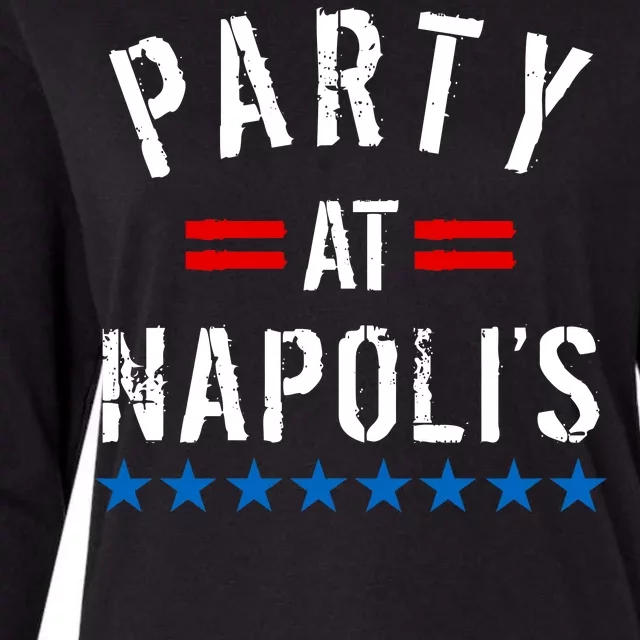 Party at Napoli's Womens Cotton Relaxed Long Sleeve T-Shirt