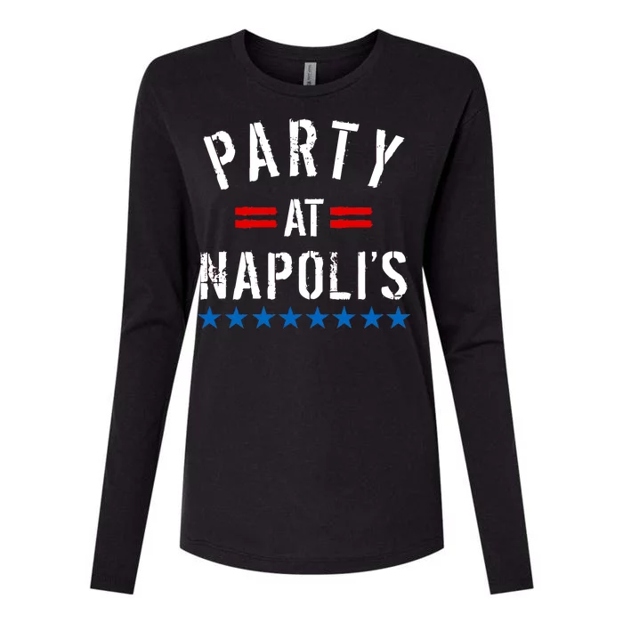 Party at Napoli's Womens Cotton Relaxed Long Sleeve T-Shirt