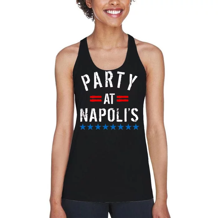 Party at Napoli's Women's Racerback Tank